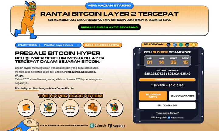 Bitcoin Hyper Presale - Kripto Terbaik untuk Dibeli
