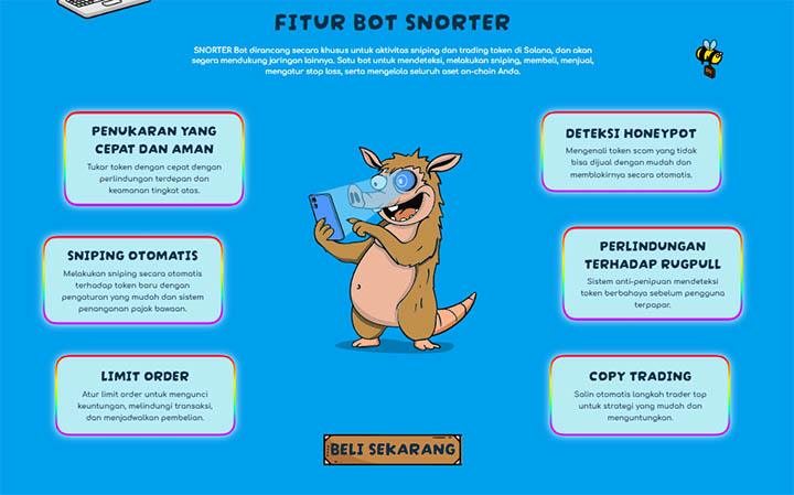 Fitur bot Snorter