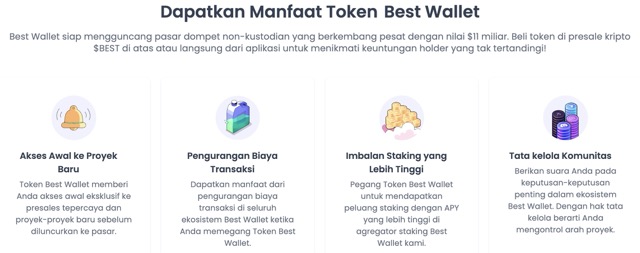 Manfaat token Best Wallet