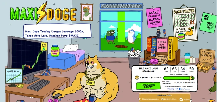 maxi doge - koin naik 1000x