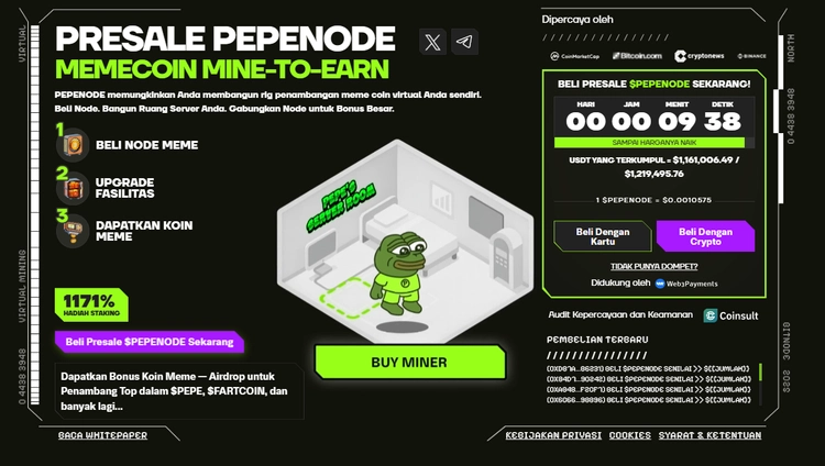 pepenode - koin naik 1000x