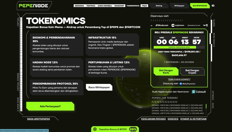 Tokenomic PEPENODE