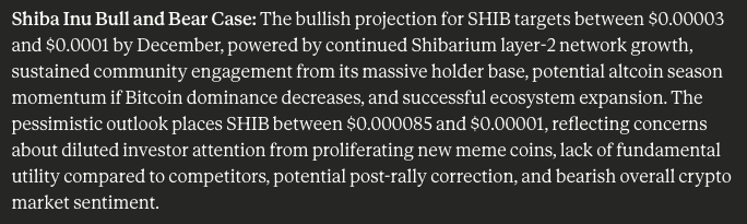 Prediksi Shiba Inu - Claude AI