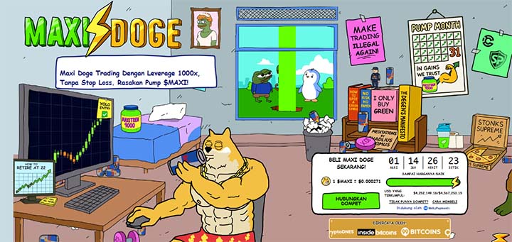 Maxi Doge - Koin meme terbaik