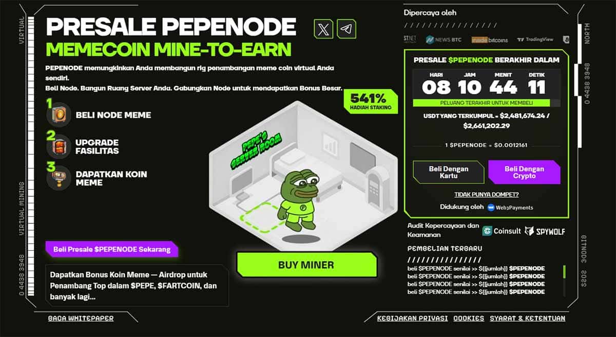 PEPENODE - crypto presale terbaik