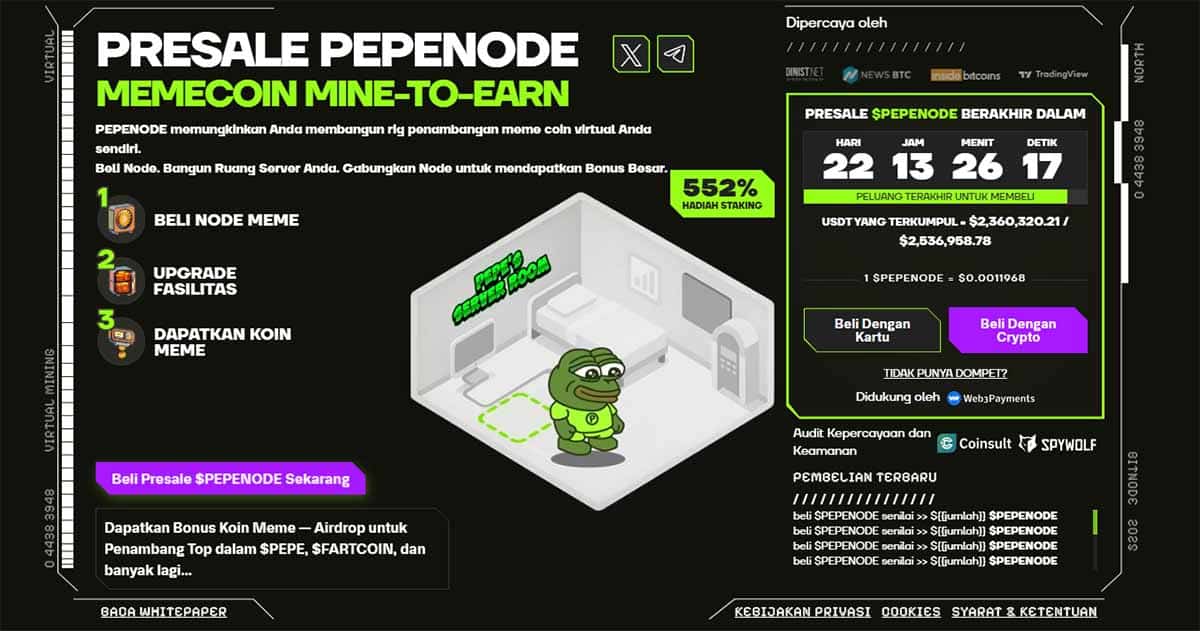 PEPENODE Presale - altcoin terbaik