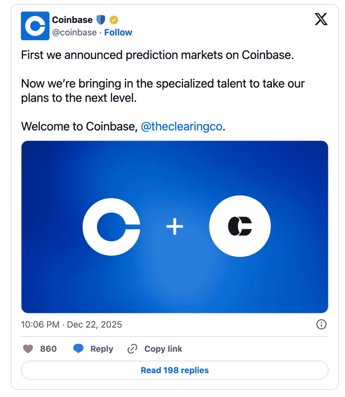 Pengumuman Coinbase