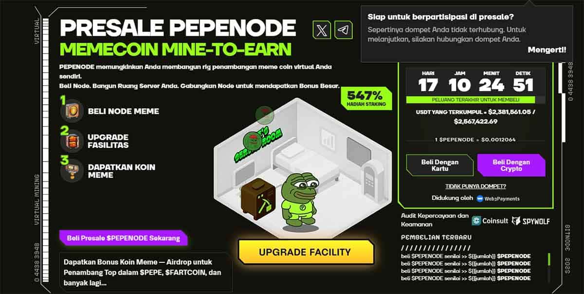 presale pepenode - crypto presale terbaik