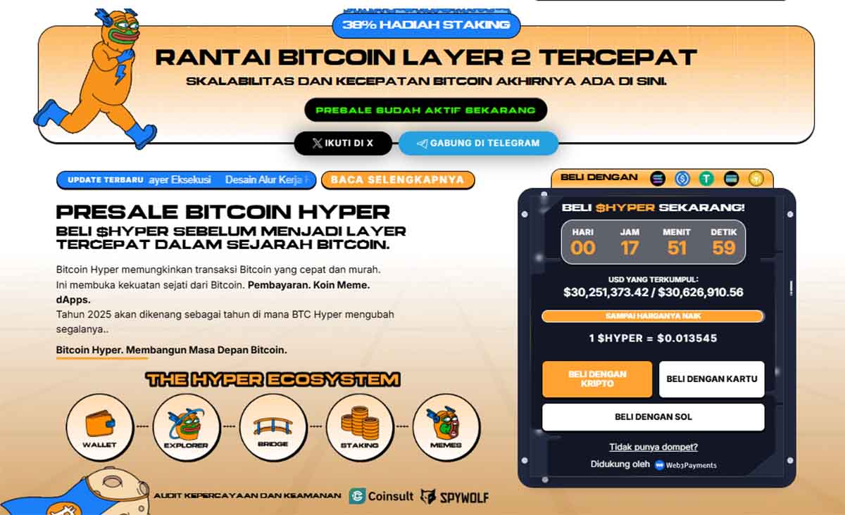 Bitcoin Hyper - crypto terbaik untuk dibeli