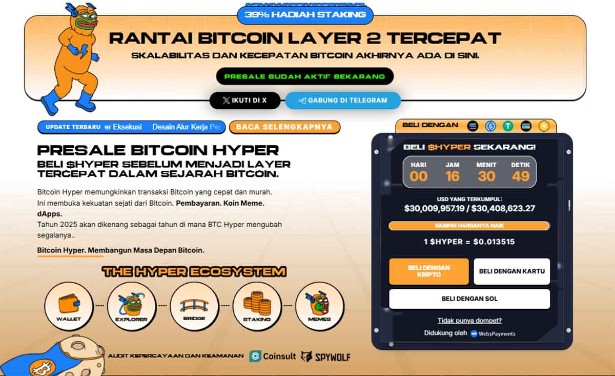 Bitcoin Hyper - crypto paling menjanjikan