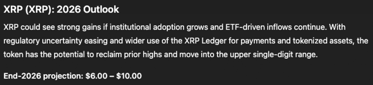 ChatGPT - Prediksi harga XRP