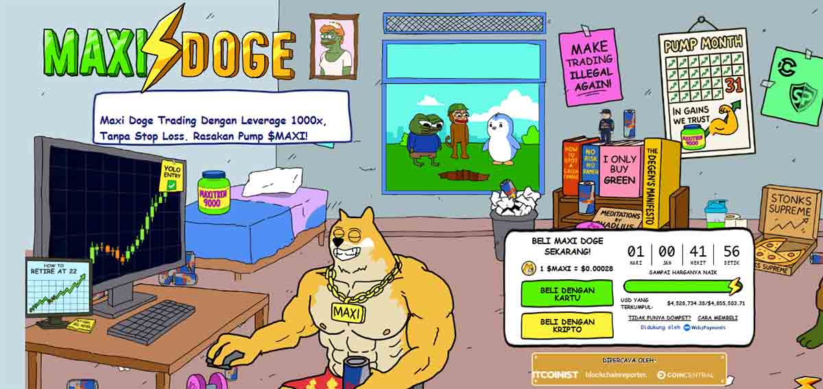 Maxi Doge - koin meme terbaik