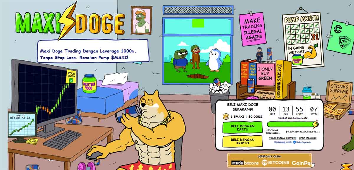 Maxi Doge - koin meme potensial