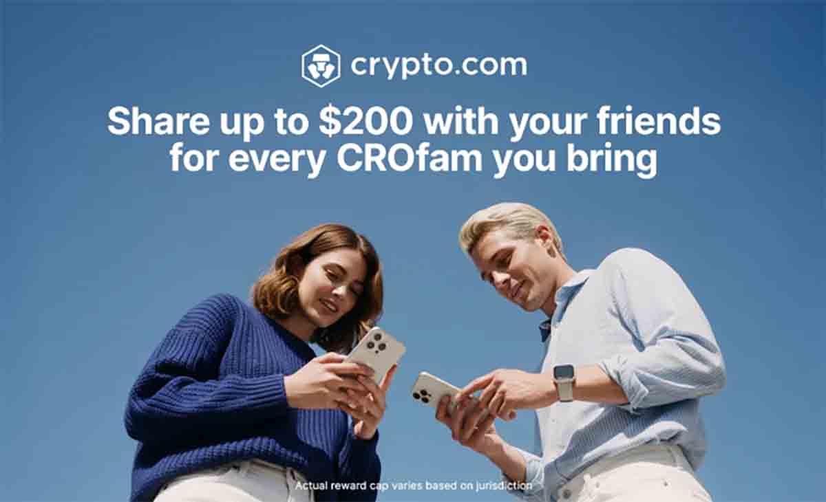 Program Referral Crypto.com: Ajak Teman, Dapatkan Komisi hingga $200 CRO