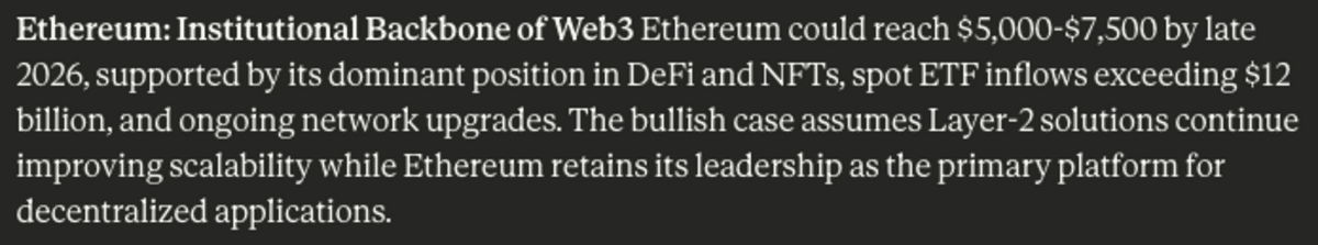 Prediksi harga ETH - Claude AI