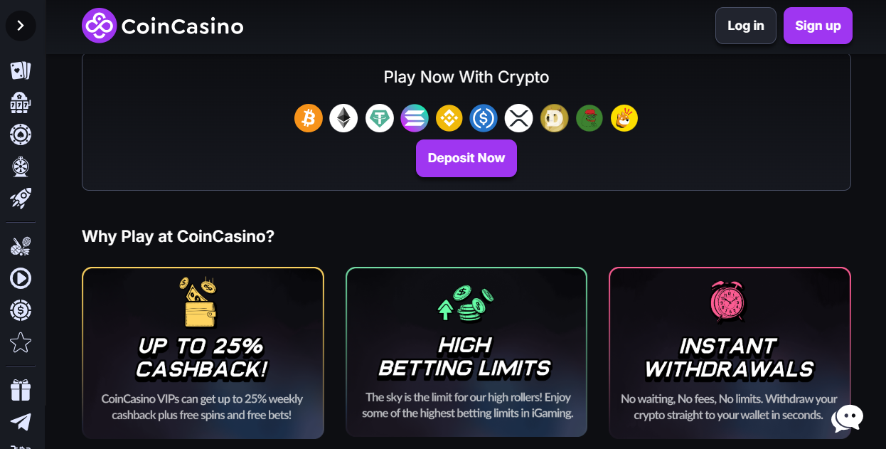 CoinCasino: migliori crypto casino