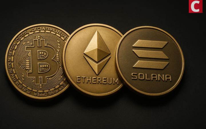 Bitcoin, Ethereum e Solana sugli scudi mentre gli afflussi sui fondi crypto raggiungono nuove vette