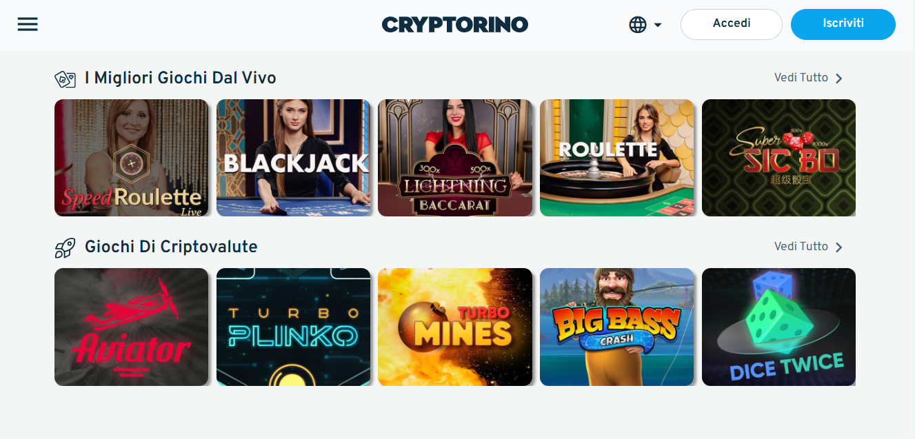 Cryptorino - Migliori Crypto Casino