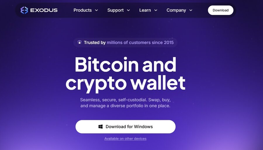 Exodus è un portafoglio di criptovalute tra i più sicuri e affidabili secondo il parere degli esperti
