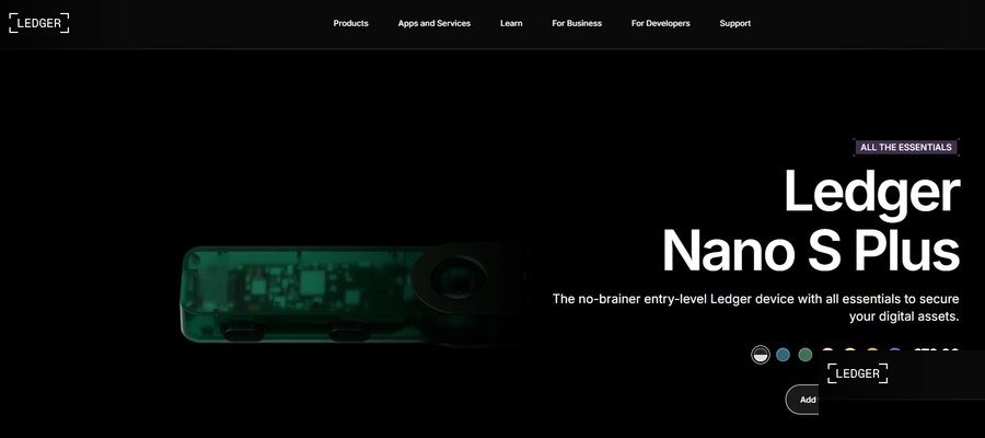 Ledger Nano S Plus supporta oltre 15.000 token ed è un dispositivo compatto e facile da trasportare