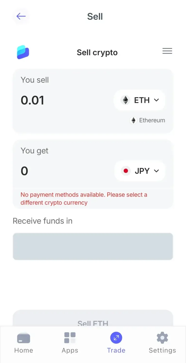 イーサリアムを売却