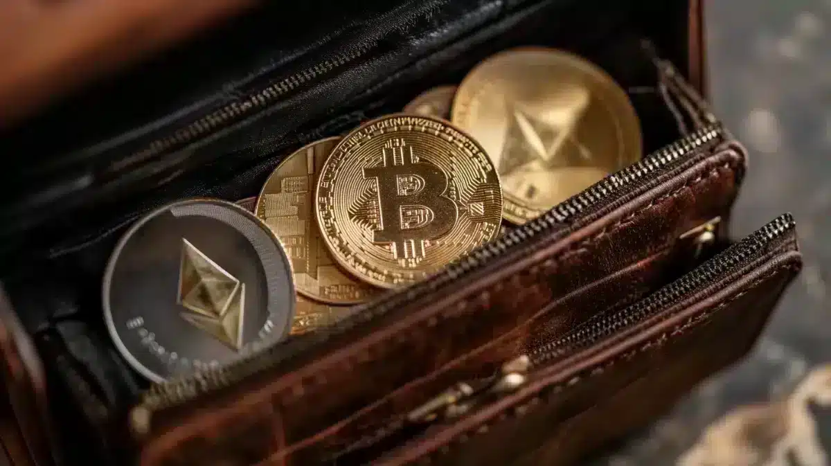 ビットコインがたくさん入っている財布