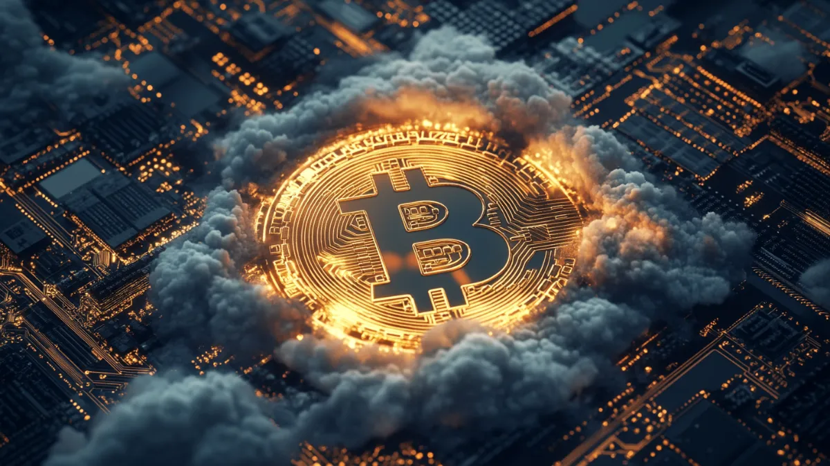 ビットコインの周りに集まる雷雲