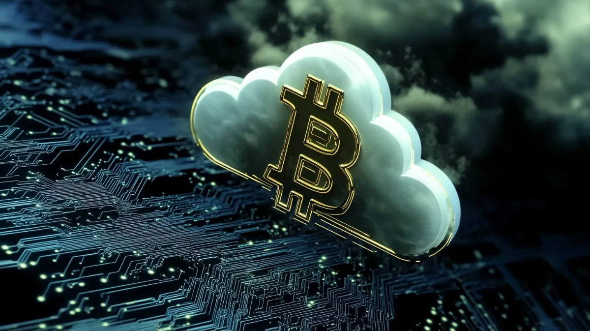 雲マークのビットコイン