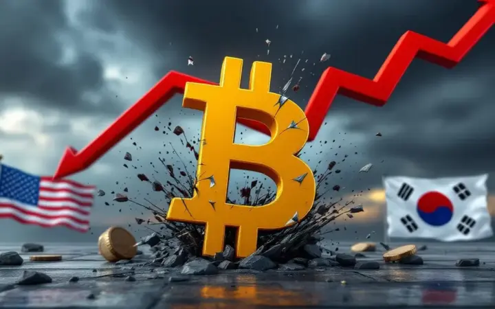 ビットコイン、10万8000ドル割れ｜米の対日韓追加関税で