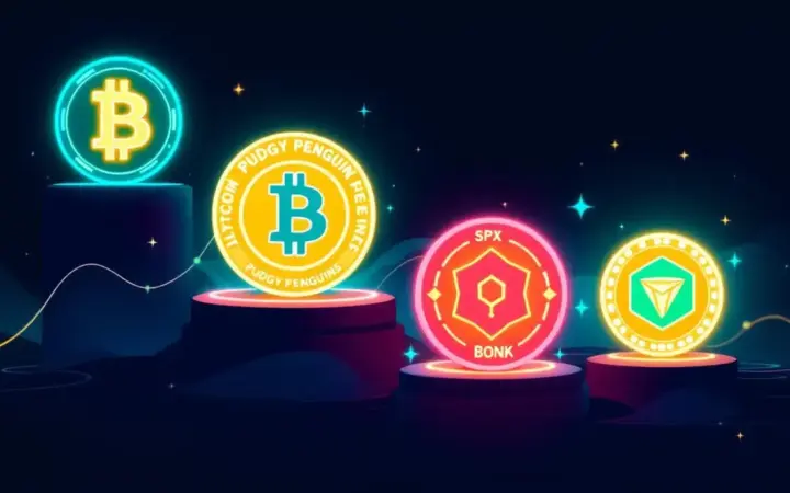 ビットコイン超えに期待感、仮想通貨おすすめ銘柄4選｜PENGUやBONKなど