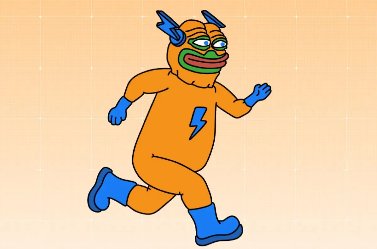 BitcoinHyperのキャラクターが走っている様子