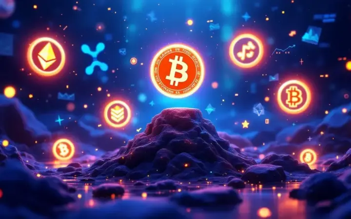 ビットコインから資金流出？リップルや新興ミームコインに注目