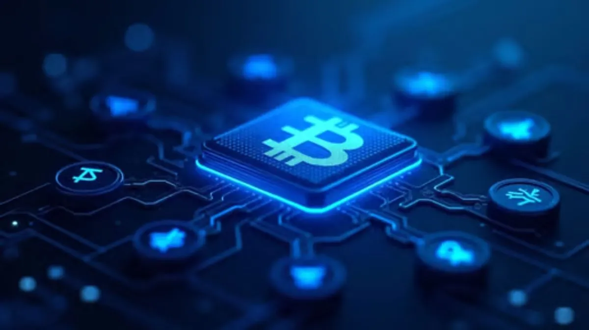 ビットコインのデジタルネットワークイメージ