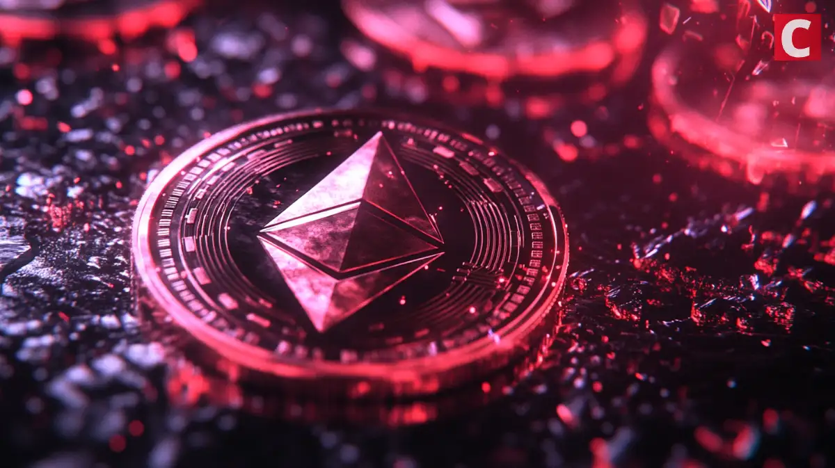 赤色のETHコイン