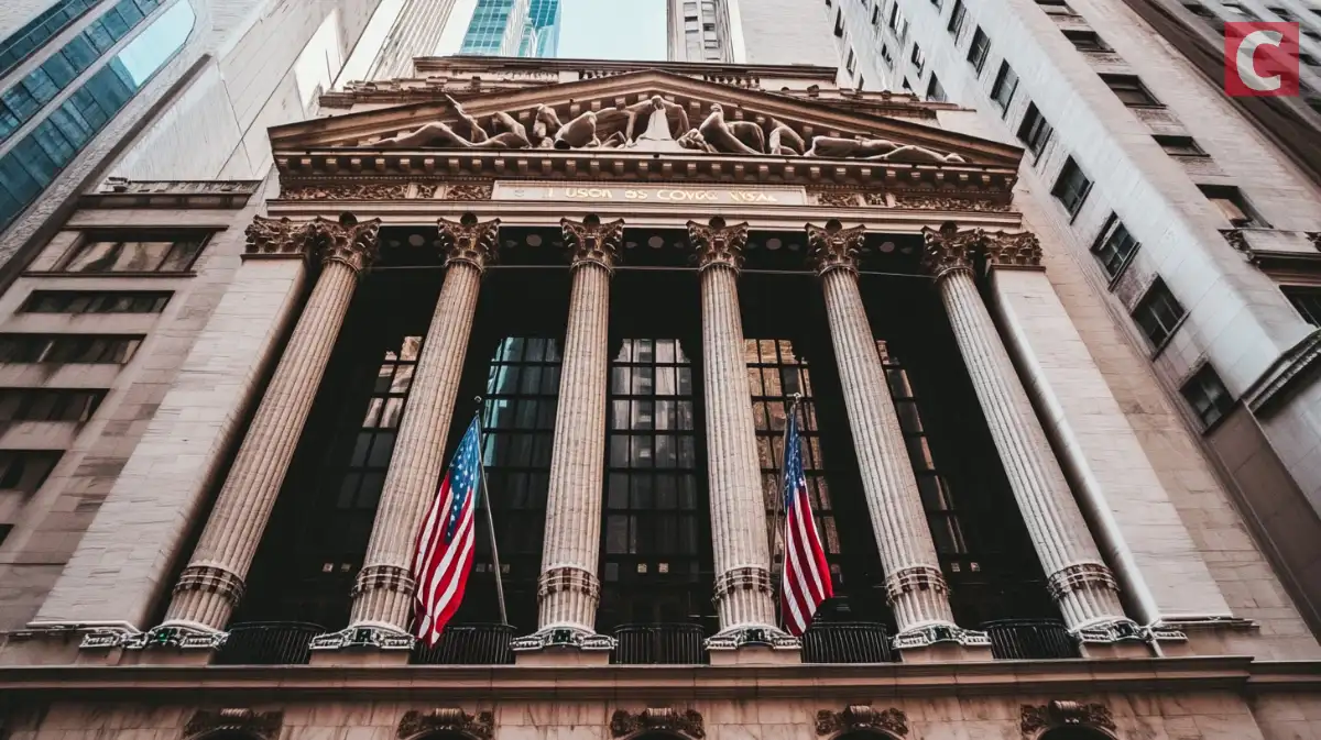 米国株・アメリカ金融株・ナスダックを表した建物