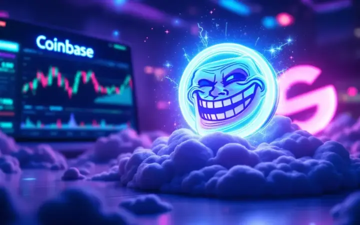 ソラナミームコインTROLL、約14%急騰｜コインベース上場候補に