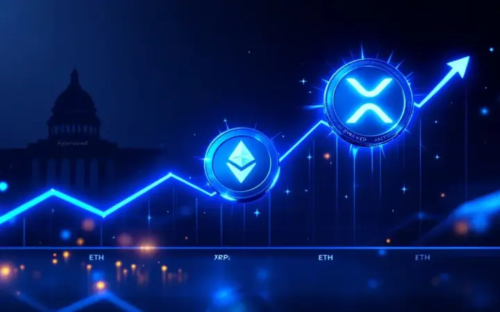 リップルがイーサリアム超え？ETF承認確率87%で急騰期待高まる