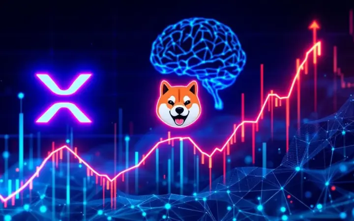 AI予測｜リップル・柴犬コイン・ドージコイン、2025年末に高騰か？