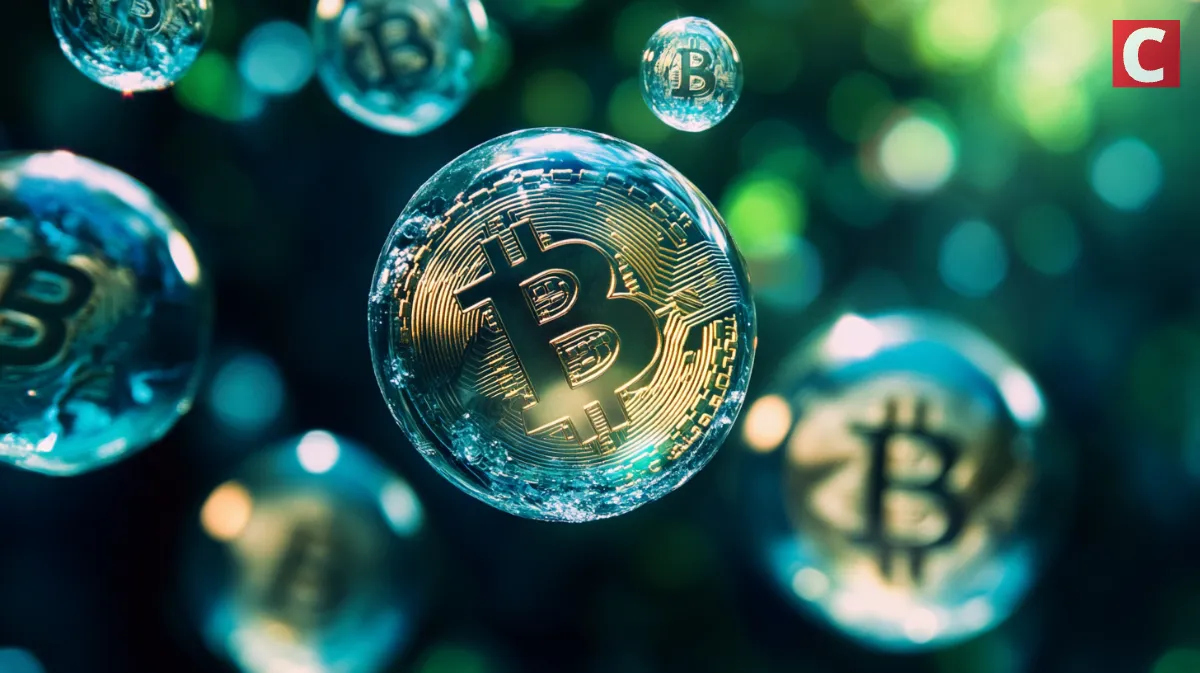 仮想通貨バブルを模したビットコイン