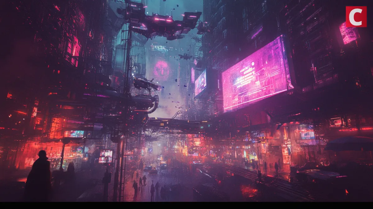 COAI仮想通貨-AIによって発展した未来都市のイメージ