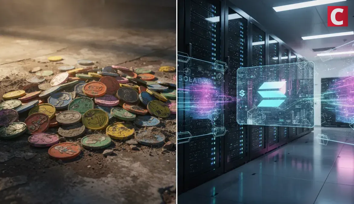 ソラナDEXのミームコイン取引が急減｜シェア70%→5%未満に