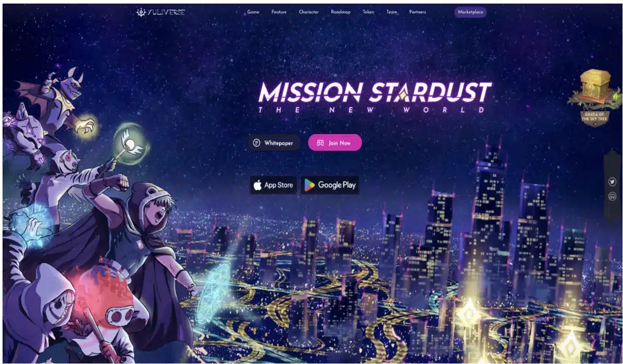 Yuliverseの公式ページ