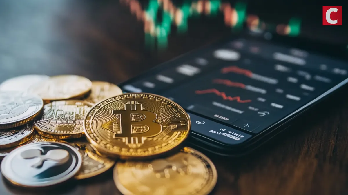 ビットコインと取引画面