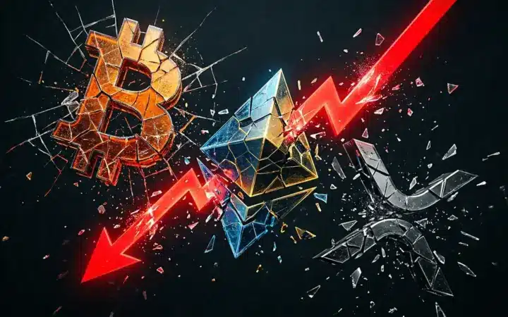 BTCは主要サポート割れのリスク｜ETHやXRPなど主要アルトコインの行方は？