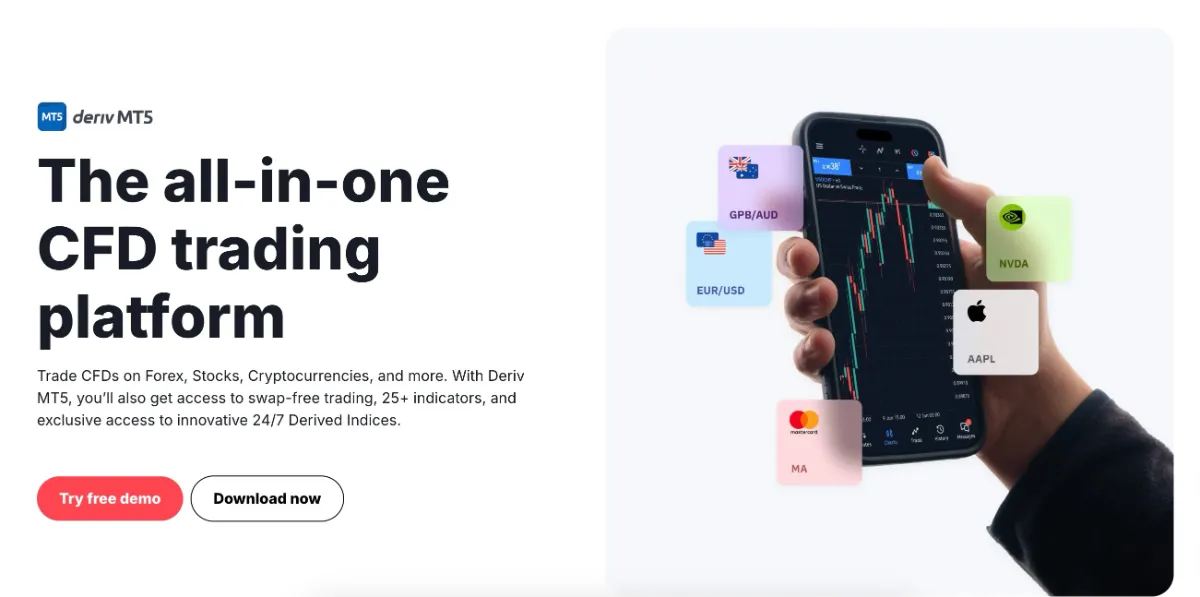 Derivの公式サイト