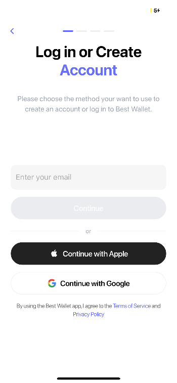 베스트 월렛 설치 및 계정 만들기