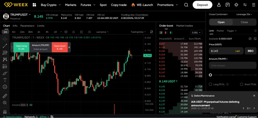 밈 코인 마진 거래에 적합한 WEEX 거래소