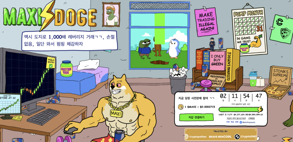 시바이누 프리세일 공식 홈페이지