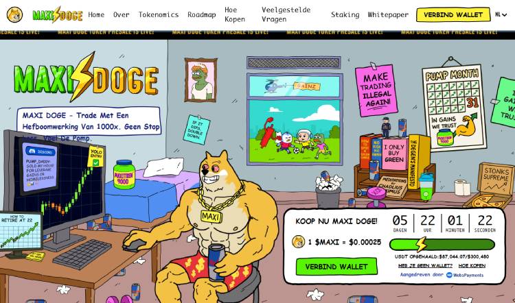 Maxi Doge pakt de spotlight binnen de Doge meme markt