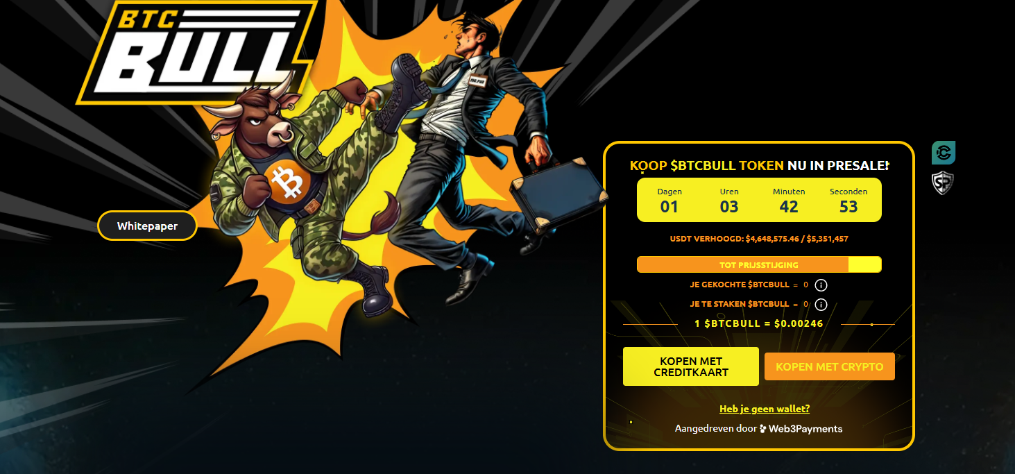BTC Bull - een van de beste crypto stijgers